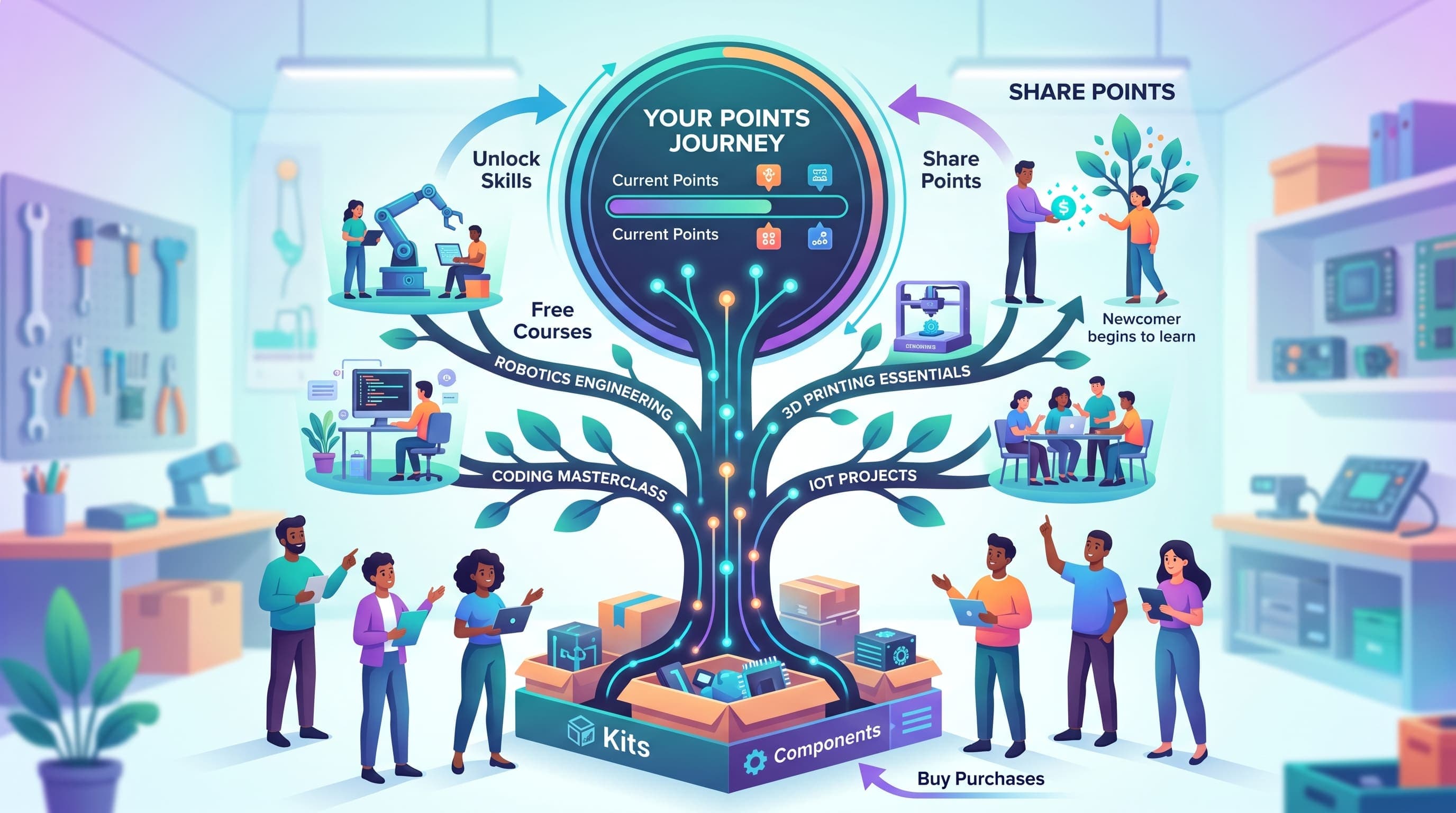 How Our Points System Turns Every Purchase Into a Step Toward New Skills